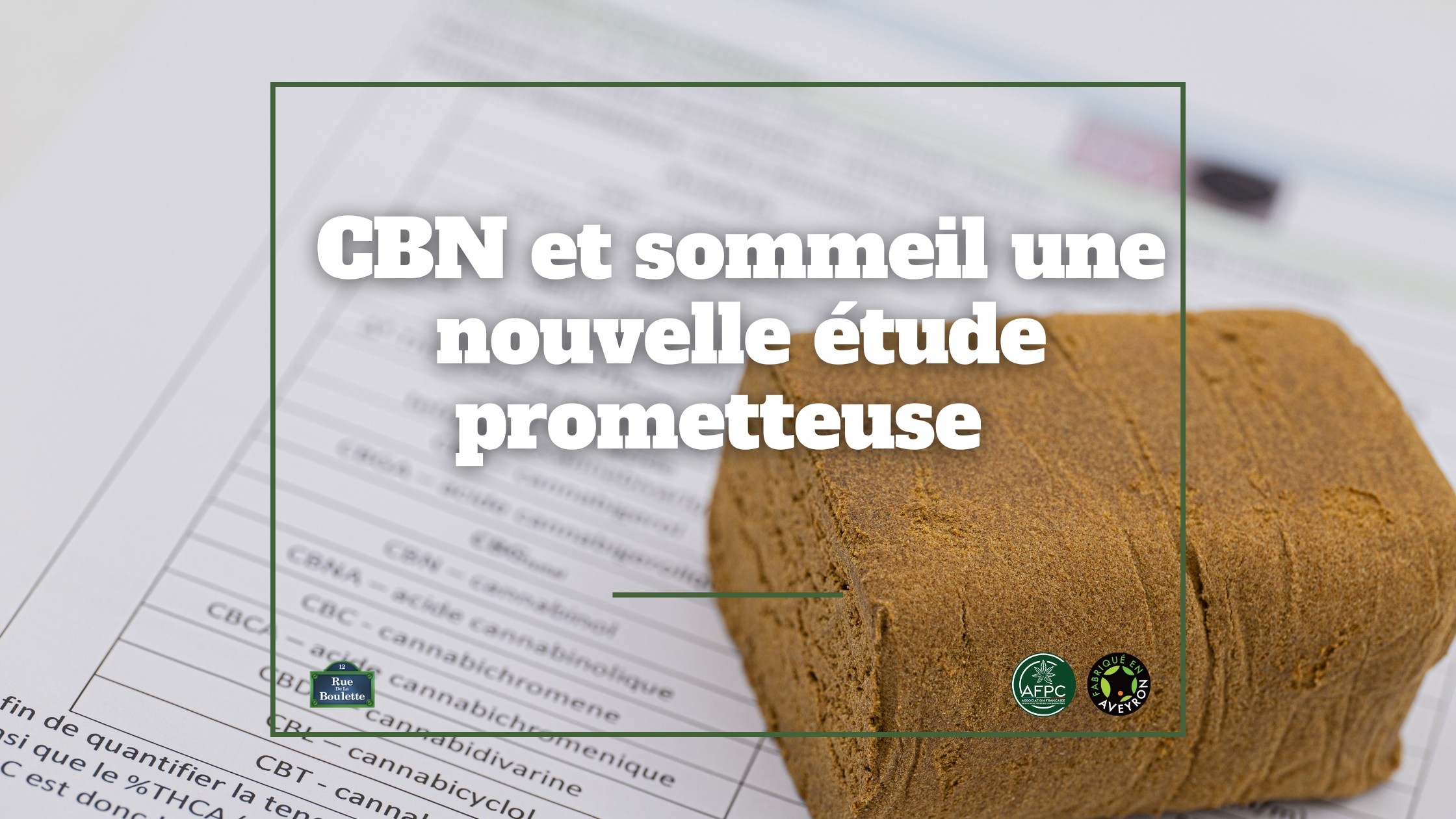 CBN et sommeil une nouvelle étude prometteuse  